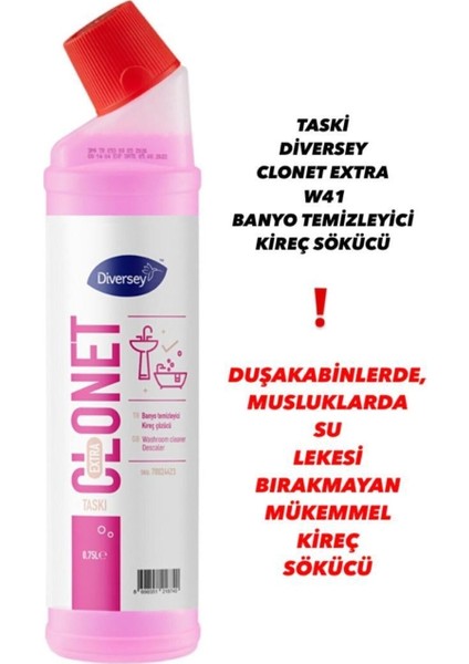 Taski Clonet Extra W41 Banyo Temizleyici-Kireç Sökücü fiyatları