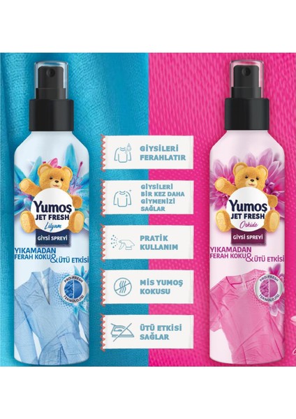 Giysi Spreyi 200ML Lilyum Yumoş Giysi Spreyi 500ML fırsatları