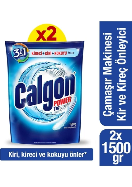 Çamaşır Makinesi Kireç Önleyici Toz 1500 gr X2