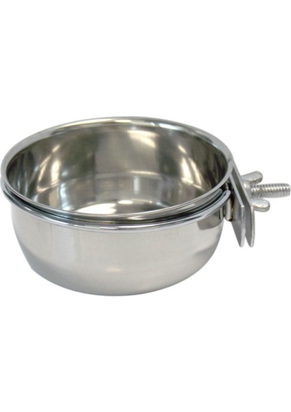 Vidalı Kafes Kuş Yemliği Çelik 10 Oz