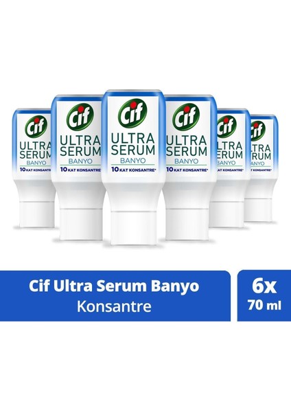 Ultra Serum Kapsül Banyo Temizleyici 10KAT Konsantre Kireç ve Sabun Leklelerini Söker 70ML 6ADE