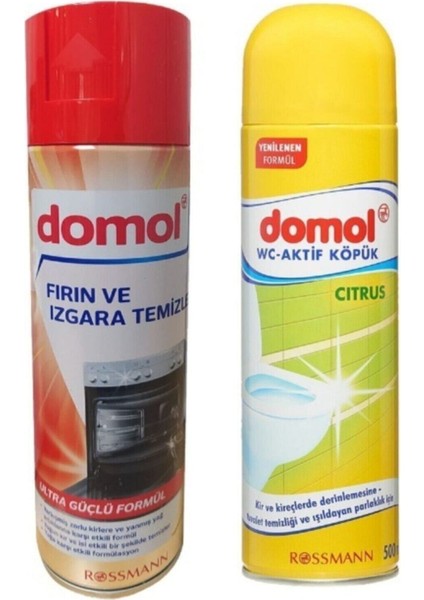 2 Li Temizlik Seti(Wc-Aktif Temizlik Köpüğü-Fırın ve Izgara Temizleyici)