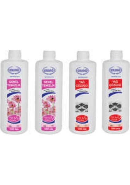 Genel Temizlik * 2 Adet + Yağ Çöz * 2 Adet * 1000 Ml. indirimleri