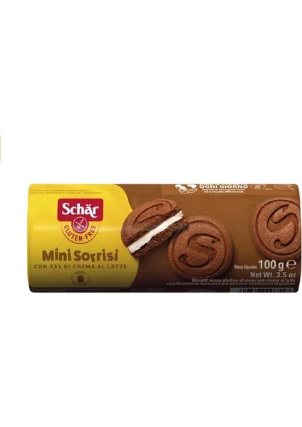 Minni Sorrisini - Glutensiz Kaymaklı Çikolatalı Bisküvi