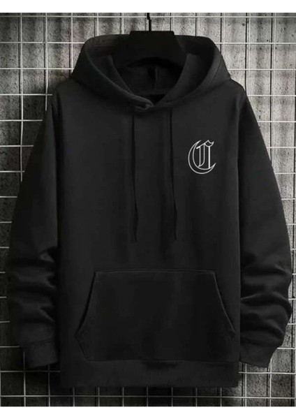 Erkek Siyah Chicago Sırt Baskılı Kapüşonlu Sweatshirt fiyatları