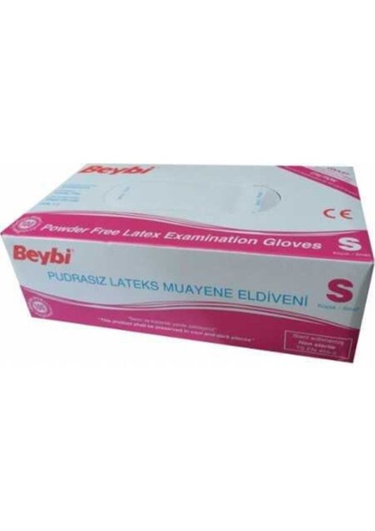 Pudrasız Latex Eldiven S 100' Lü