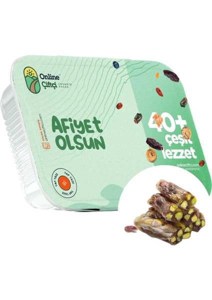 Online Çiftçi Antep Fıstıklı Sade Fitil Lokum 350 gr