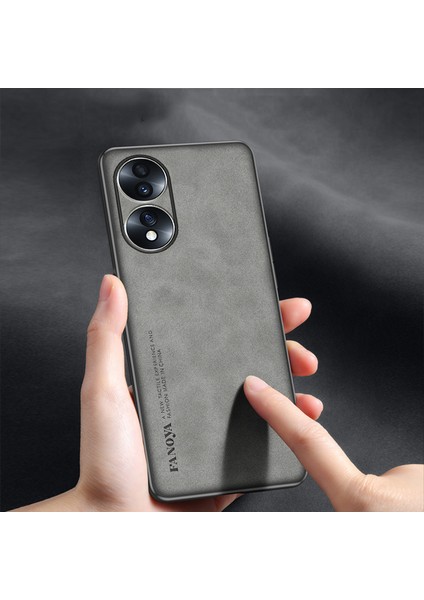 Honor 70 Çam Deri Deseni Pu Cep Telefonu Kılıfı (Yurt Dışından) fiyatları