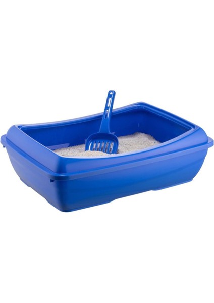 Nanashop Kedi Tuvaleti Mikopet Küçük Kedi Tuvaleti Mavi
