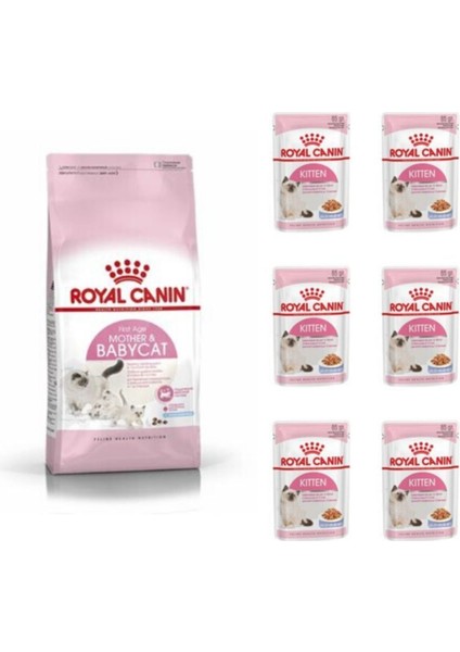 Mother & Babycat (Anne & Yavru Kedi Maması) 4 Kg. + 6 Adet (Kitten) Yaş Mama