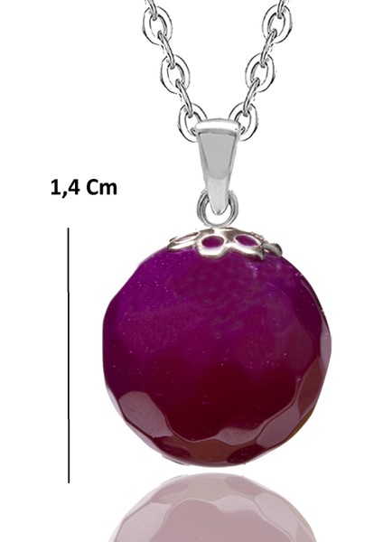 Sertifikalı Yakut Taşı Doğal Taş Kolye