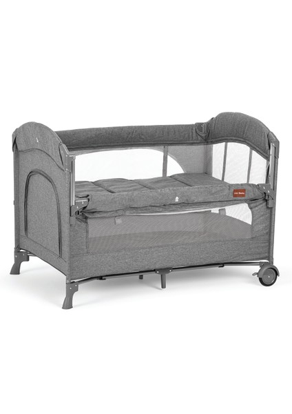 Alfa Anne Yanı Sallanır Cibinlikli Oyun Parkı Bebek Beşik 70x110 cm