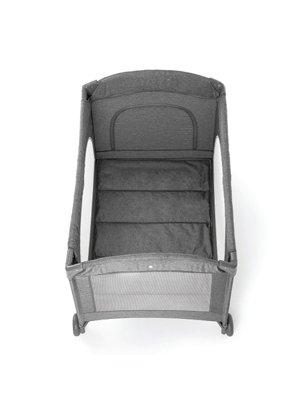 Alfa Anne Yanı Sallanır Cibinlikli Oyun Parkı Bebek Beşik 70x110 cm