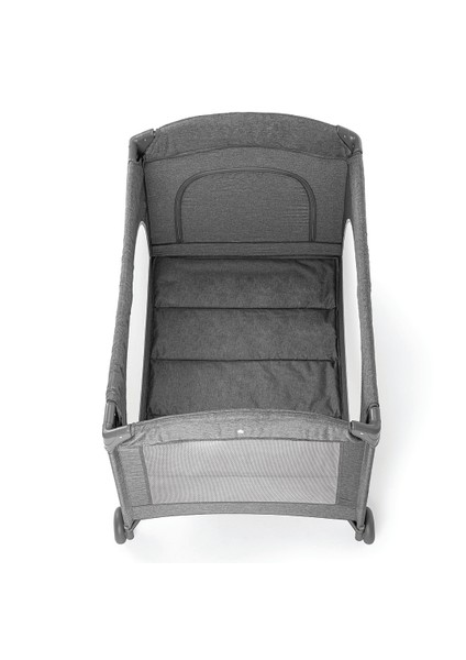 Alfa Anne Yanı Sallanır Cibinlikli Oyun Parkı Bebek Beşik 70x110 cm