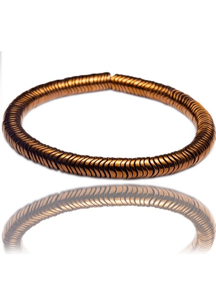 Sertifikalı Rose Renk Hematit Taşı Bileklik - Kararmaz