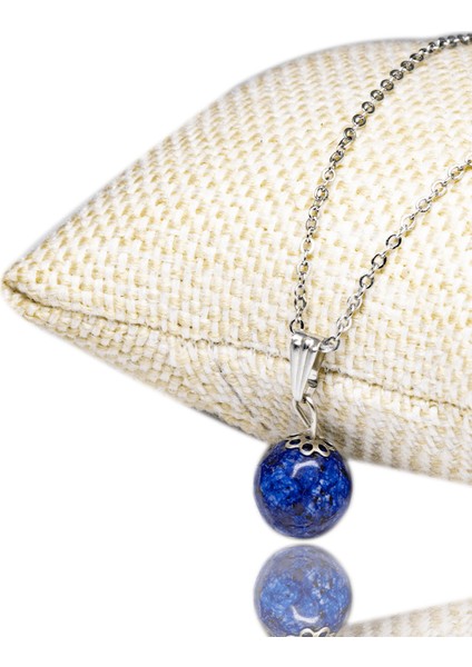Sertifikalı Fasetli Doğal Lapis Lazuli Taşı Kolye