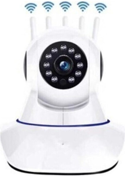 KS-516 5 Antenli Gece Görüşlü Hd 360 Derece Wifi Ip Kamere