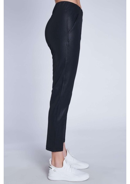 Kadın Deri Siyah Pantolon Tayt modelleri