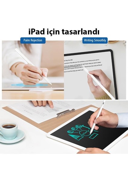 Polham Apple Pencil Active Touch Kapasitif Dokunmatik Kalem, Tablet ve Telefon Için Eğimli Kalem