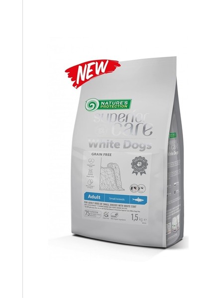 Natures Prodection Superior Care White Dogs Tahılsız Ringa Balıklı Beyaz Köpek