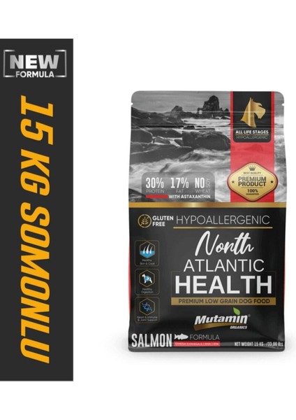 Mutamin North Atlantic Health Somonlu Köpek Maması 15 kg Medıum/large