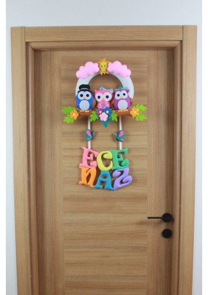 Ece Naz Isimli Baykuş Bebek ve Hastane Odası Kapı Süsü fırsatları