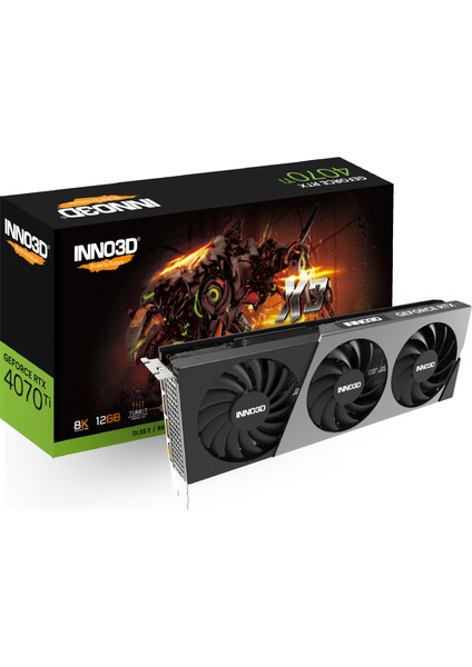 INNO3D RTX4070TI X3 12GB 192BIT GDDR6X (N407T3-126X-186148N)