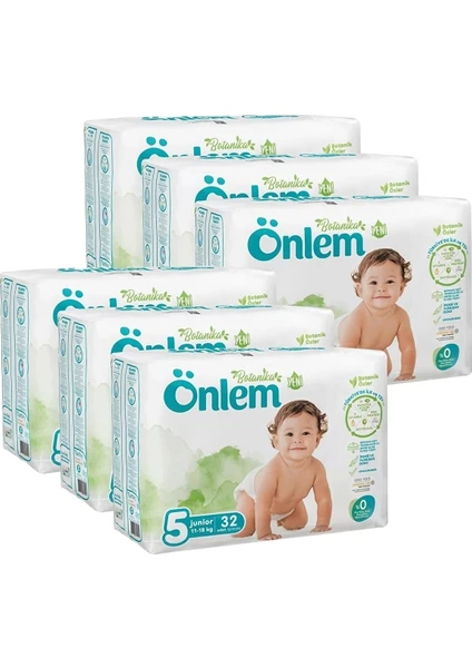 Botanika 5 Numara Junior Bebek Bezi Jumbo Paket 32 Adet (11-18 Kg) x 6 Paket