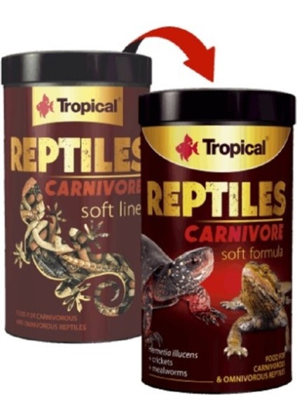 Reptiles Carnivore Sürüngen ve Kaplumbağa Yemi 250ML