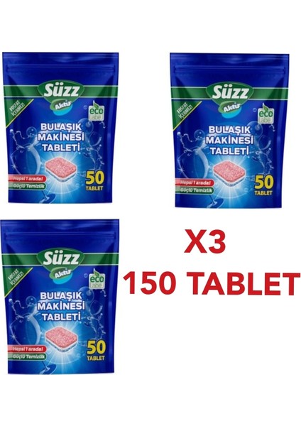150 Adet Bulaşık Makinesi Tableti X3