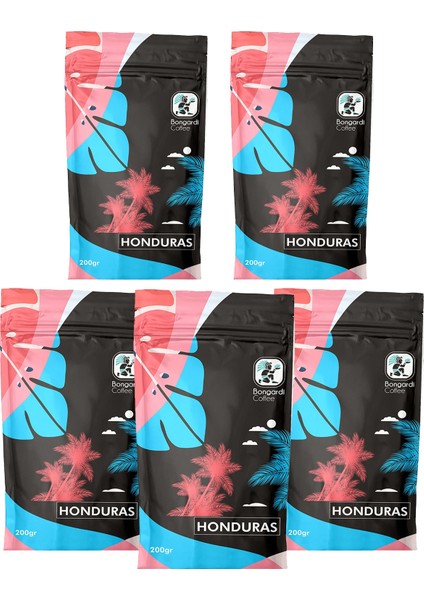 Bongardi Coffee Honduras Filtre Kahve 5 x 200 gr