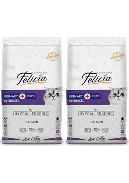 2 Adet Adult Cat Light & Sterilised Somonlu Kısır Yetişkin Kedi Maması 2 kg x 2 = 4 kg