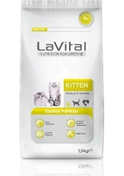 La Vital Kitten Somonlu Yavru Kedi Maması 1,5kg