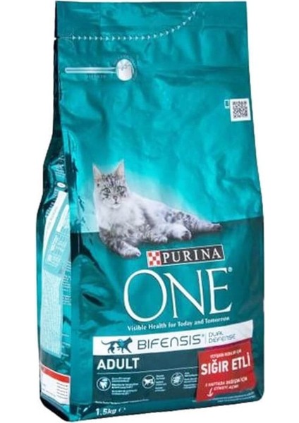 One Kedi Maması Sığır Etli 1,5 kg