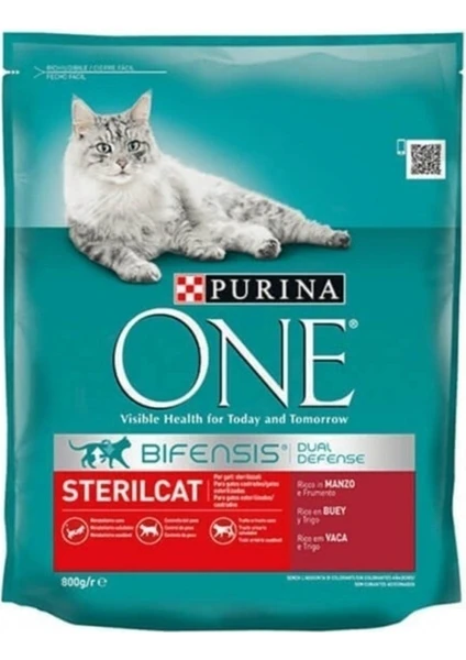 Purina One One Sterilised Sığır Etli Kısırlaştırılmış Kedi Maması 800 gr