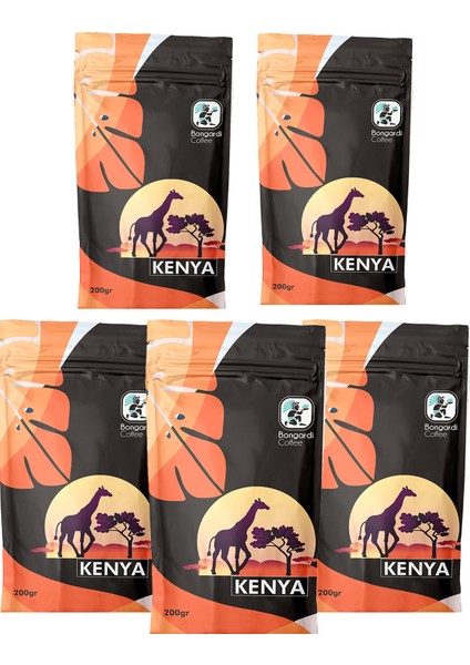Kenya Filtre Kahve 5 x 200 gr