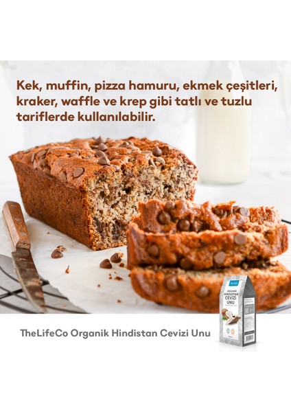 The Lifeco 350 gr Organik Hindistan Cevizi Unu