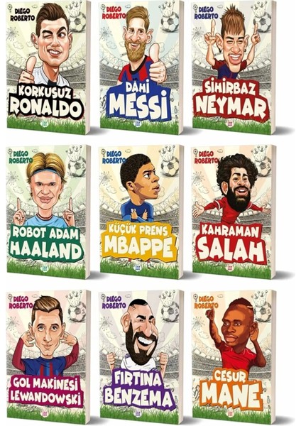 Efsaneler Serisi Ronaldo Messi Neymar Haaland Mbappe Salah Lewandowski Nane Benzema
