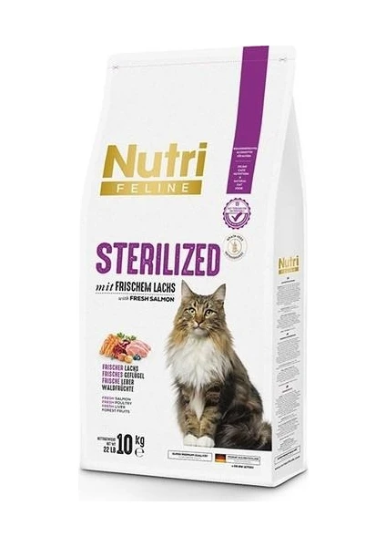 Nutri Feline Sterılısed 10 kg