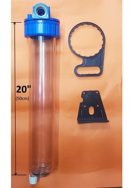 20"-2" Alttan Tahliyeli Daire Girişi Su Arıtma 20" Filtre Kabı