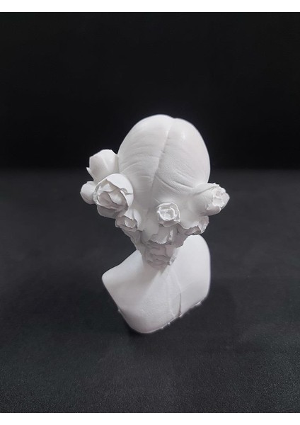 Güllü Çiçekli Kız Büst 10X7CM fiyatları