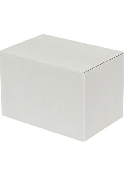 15X10X10 cm Tek Oluklu Koli Beyaz 10 Adet