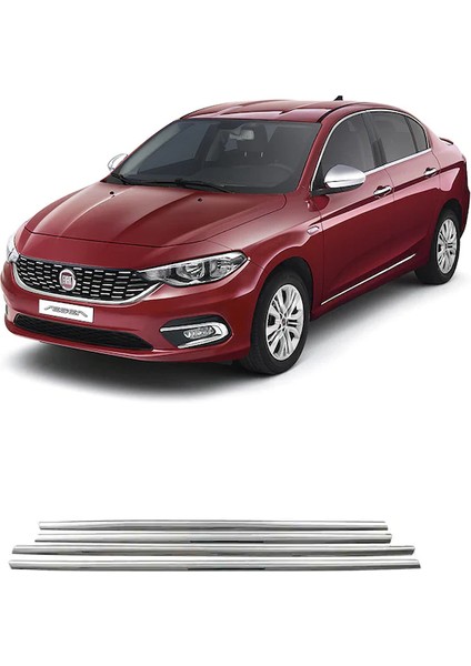 Fiat Egea Sedan-Hb Krom Cam Çıtası 4 Parça P.çelik 2015 ve Sonrası fiyatları