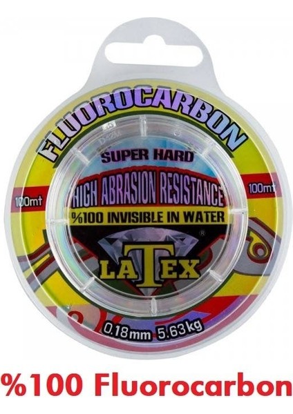 Latex 100 Metre Fluorocarbon Misina Latex 100 Metre Fluorocarbon Misina - 0.12 mm