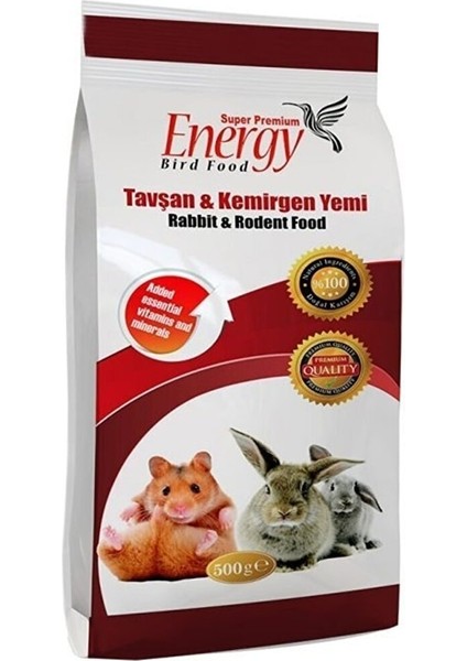 Tavşan & Kemirgen Yemi 500 gr x 6 Adet