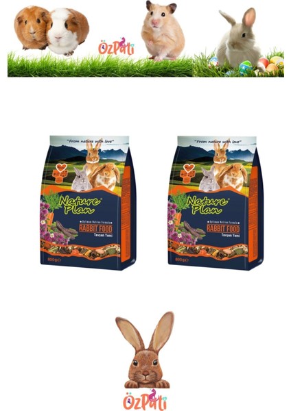 Tavşan Yemi 800 gr 2 Paket