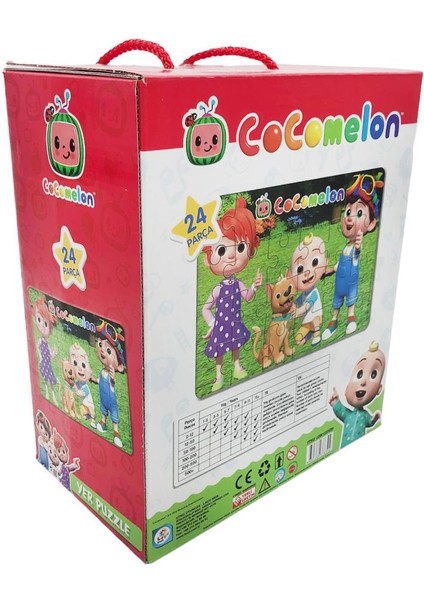 Laço Kids Cocomelon Büyük Yer Puzzle 24 Parça Çocuklar Için Eğitici Yapboz