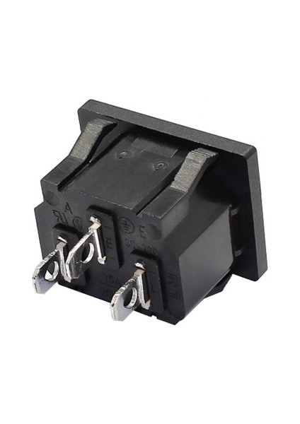 Roba 220V 15A Ac Erkek Power Giriş Soketi C14 3 Pin Panel Montaj Tip Güç Kablo Bağlantı Konnektörü