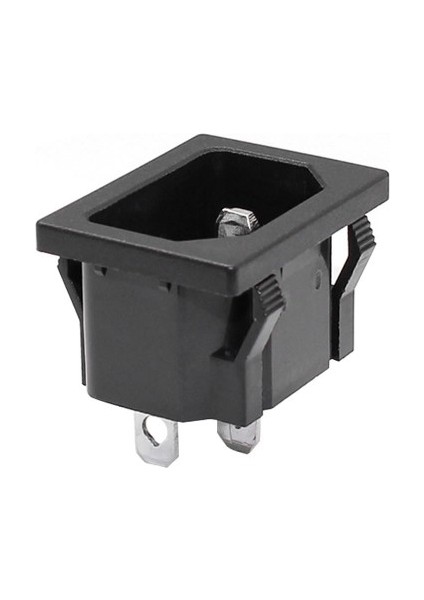 Roba 220V 15A Ac Erkek Power Giriş Soketi C14 3 Pin Panel Montaj Tip Güç Kablo Bağlantı Konnektörü
