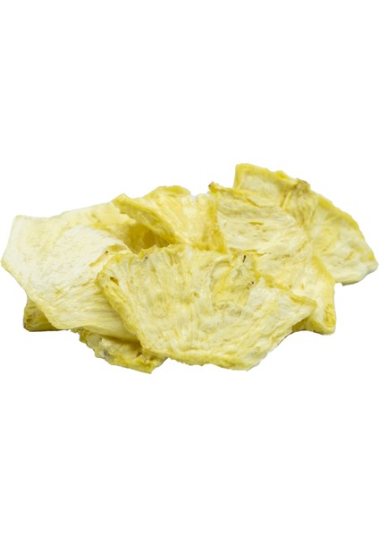 3'lü Paket Freeze Dried (Dondurularak Kurutulmuş) Ananas - Freeze Dry Meyve Kurusu 3x25gr